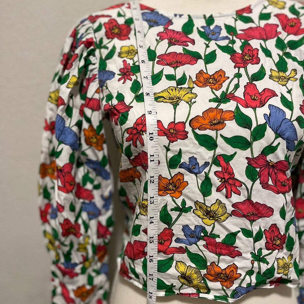 ZARA Flower Pattern Top - Picture 4 of 8